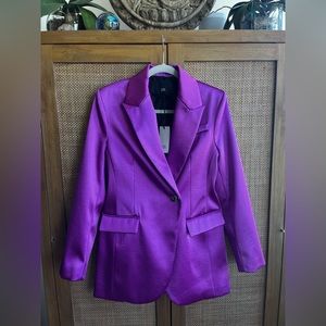 Purple Blazer Dress